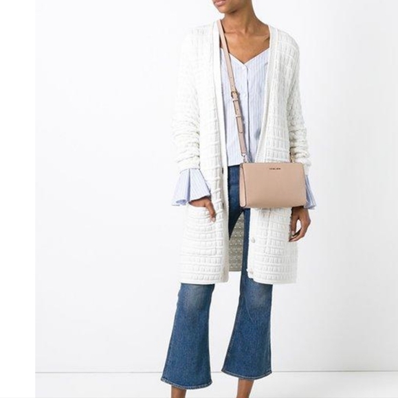 MICHAEL KORS Jet Set Large Saffiano Leather Convertible Crossbody Bag - Picture 2 of 7